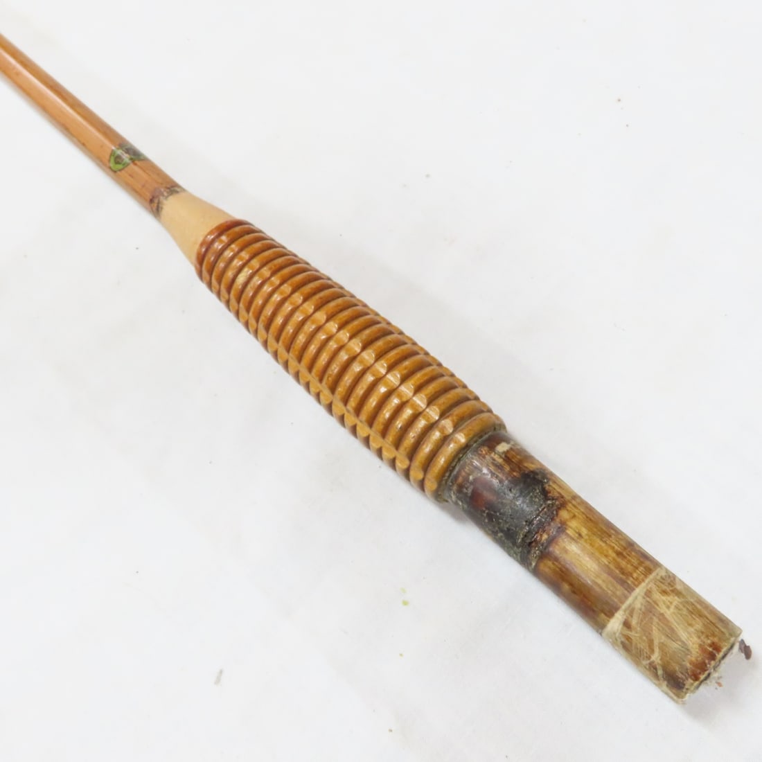 7 Vintage 6-Sided Bamboo Cane Poles - 20
