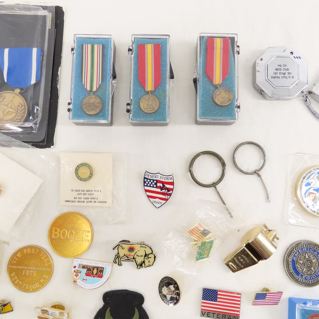 Collection of Military & Other Pins, Medals, More - 3