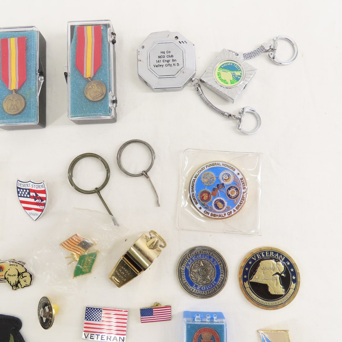 Collection of Military & Other Pins, Medals, More - 4
