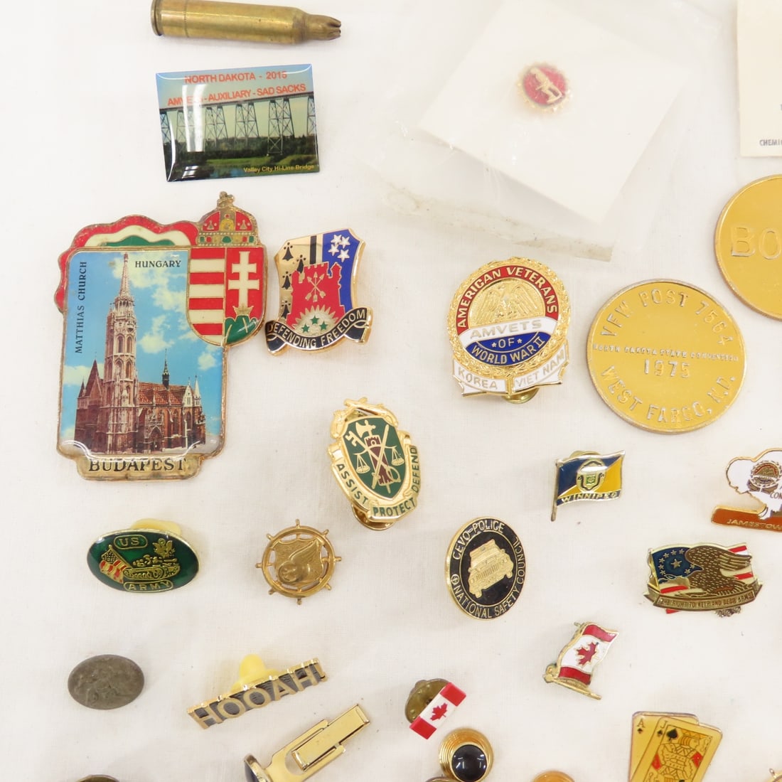 Collection of Military & Other Pins, Medals, More - 5