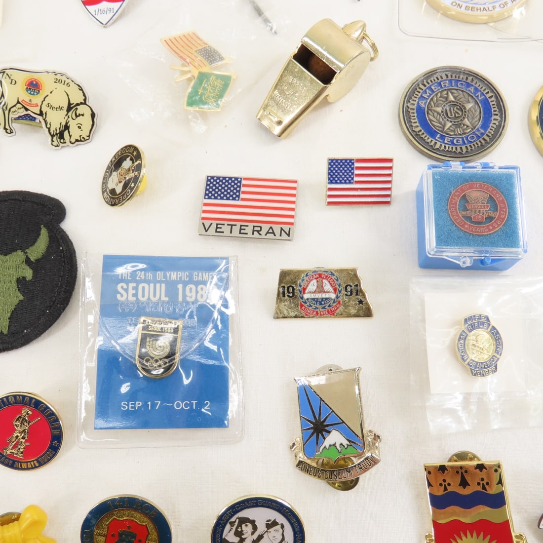 Collection of Military & Other Pins, Medals, More - 7
