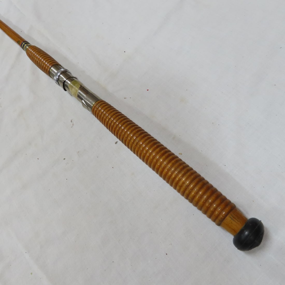 4 Vintage 6-Sided Bamboo Casting/Trolling Rods - 3