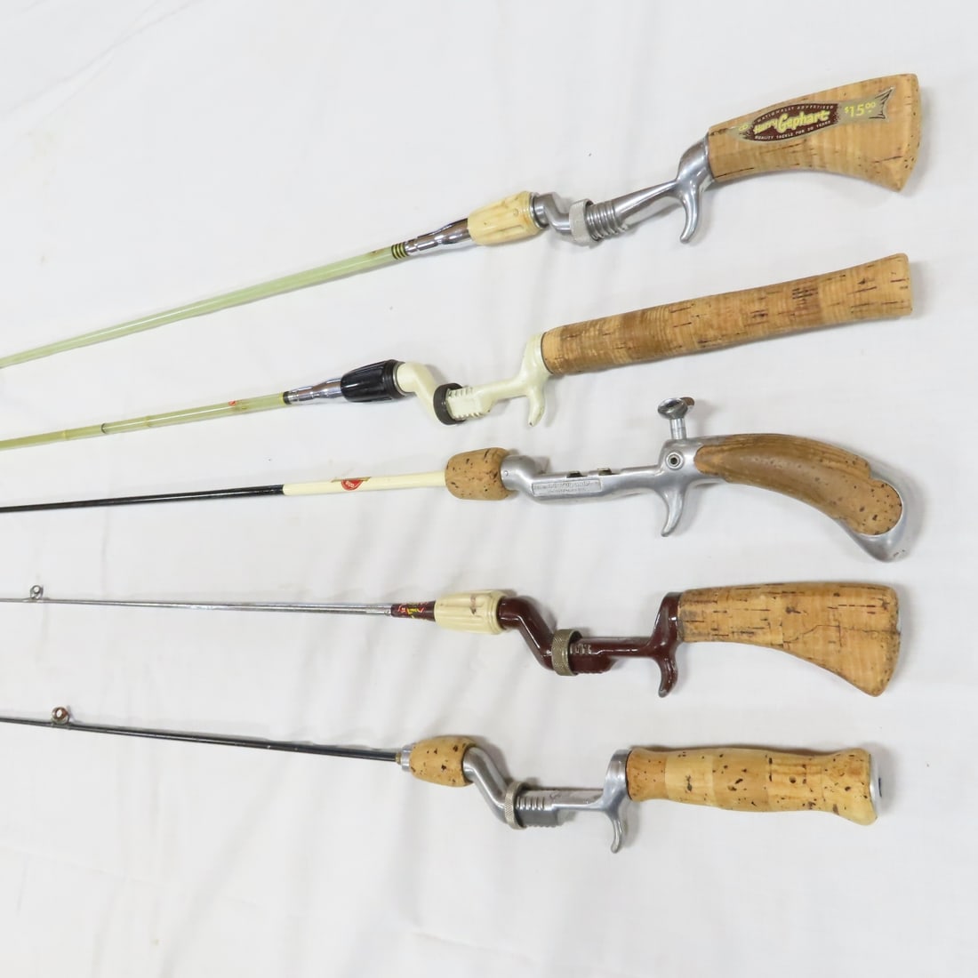 5 Vintage Gephart Pistol Grip Casting Fishing Rods - 2