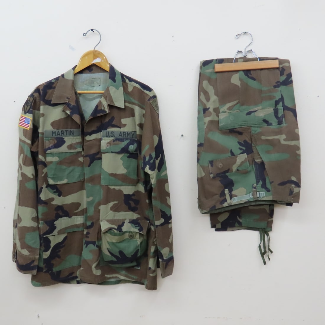 6 US Army Woodland Camo Field Coats, Trousers M - 13