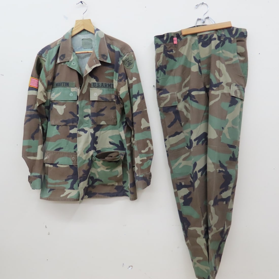 6 US Army Woodland Camo Field Coats, Trousers M - 2