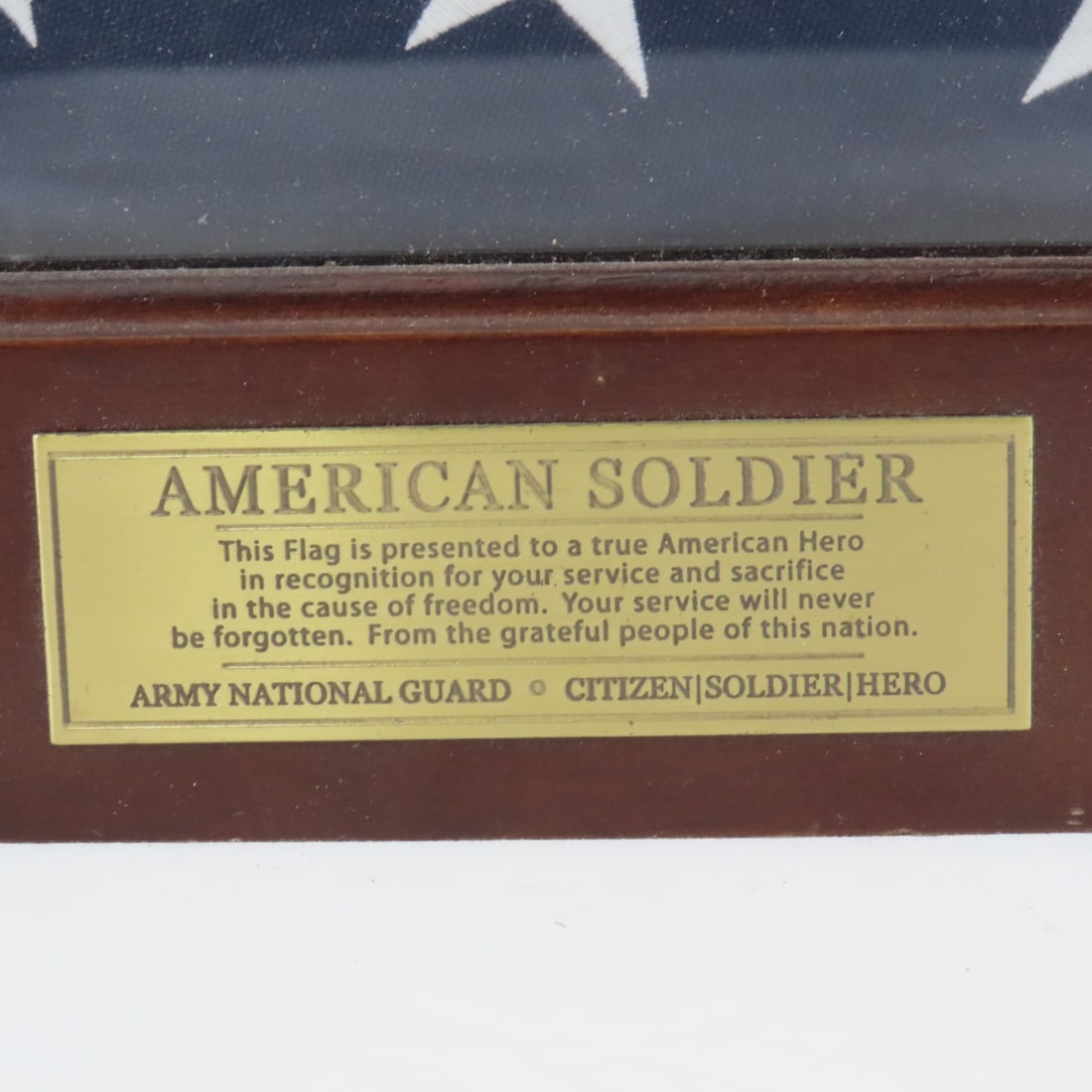 Collection of Folded US Flags in Display Cases - 5