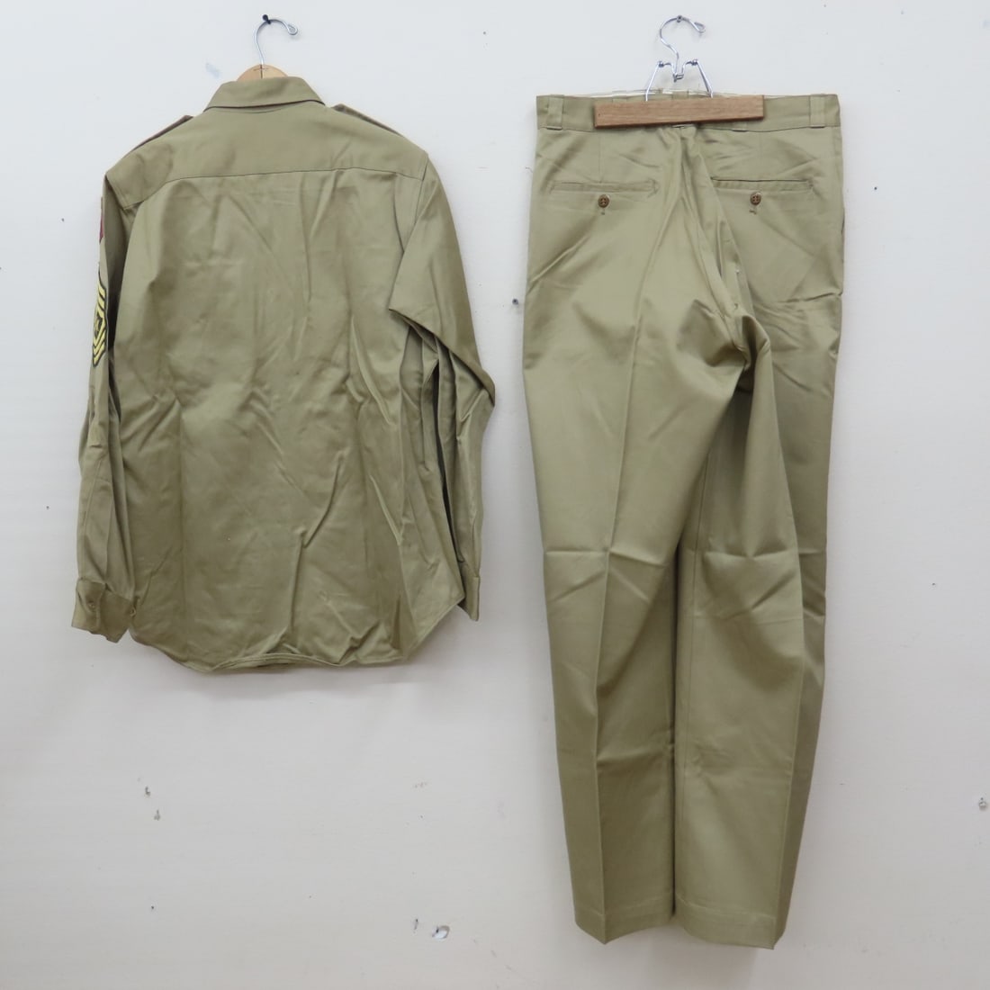 Vintage US Army Kaki Twill & Wool Shirts, Trousers - 8