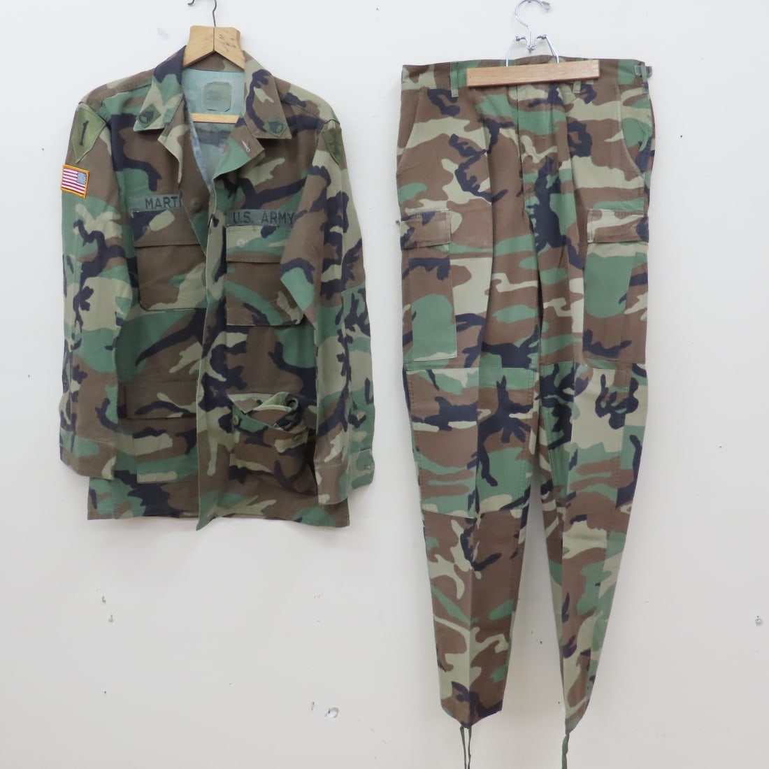 5 M/S US Army Woodland Camo BDU Jackets, Trousers - 2