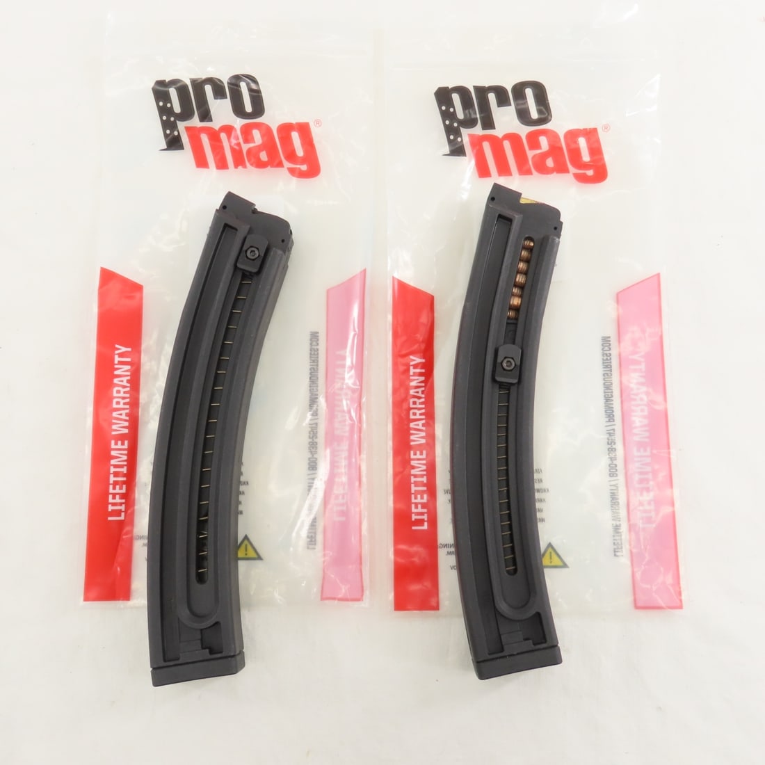 6 GSG-5 .22 LR HV Magazines & 2 Clamps - 9