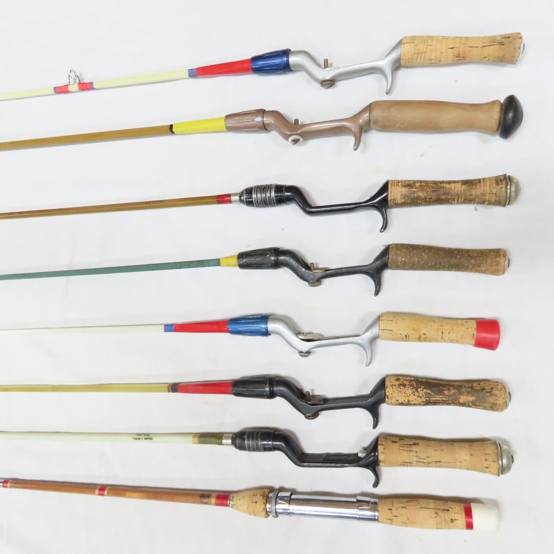 8 Vintage Wright & McGill 4 & 5-Sided Casting Rods - 2