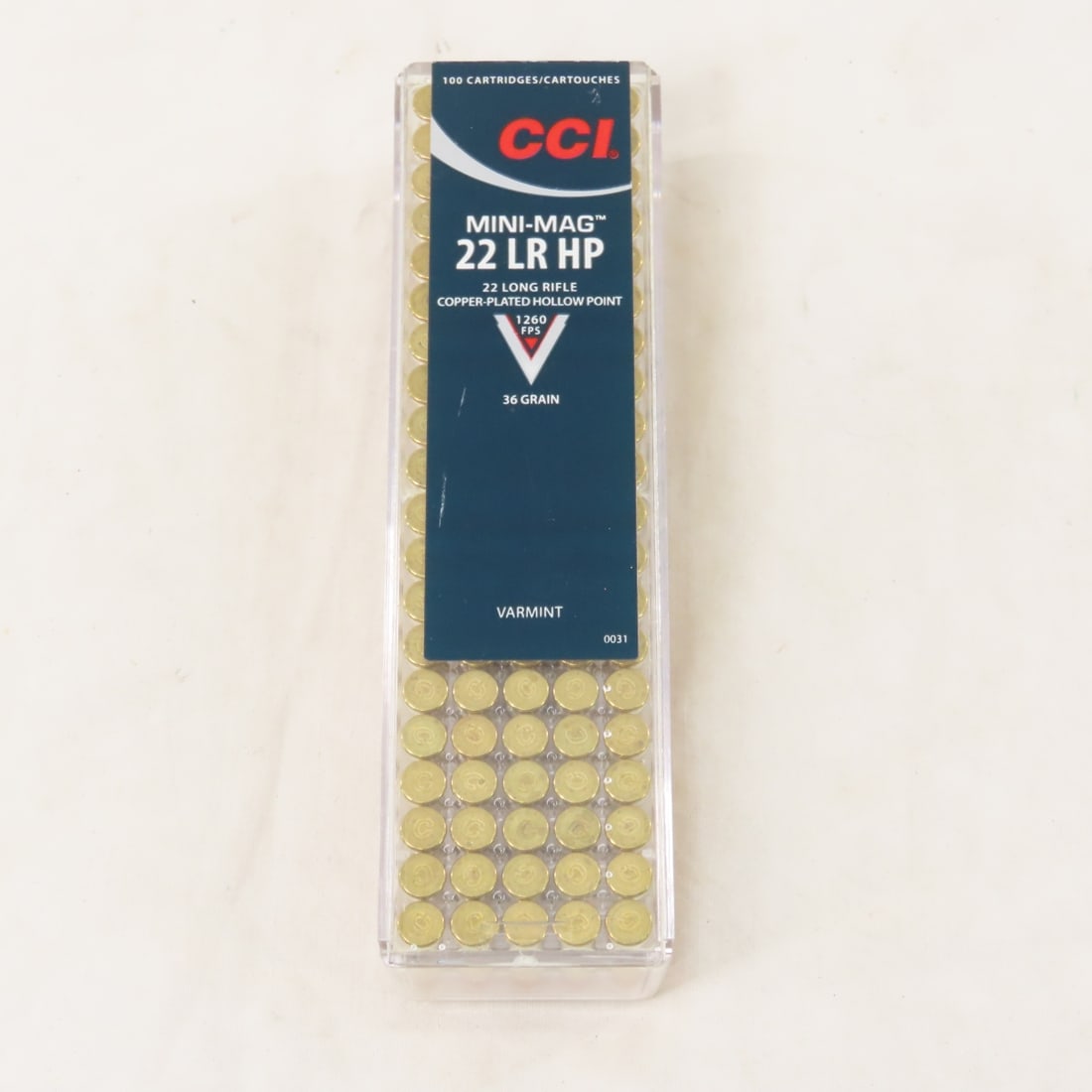 Ammunition: 950 Rounds CCI .22 LR - 9