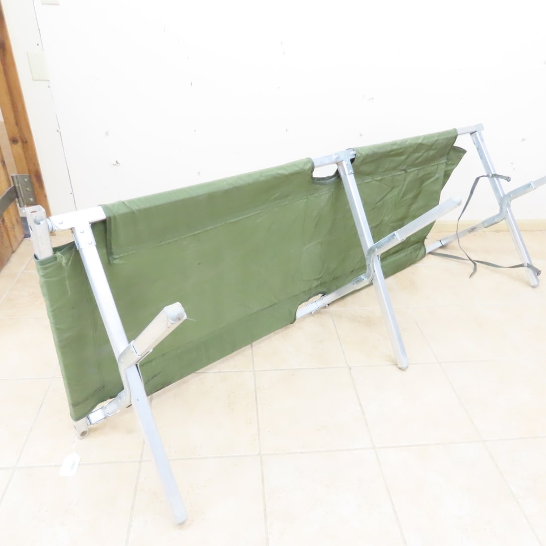 US Army Reyes FSCM 64307 Foldable Aluminum Cot - 9