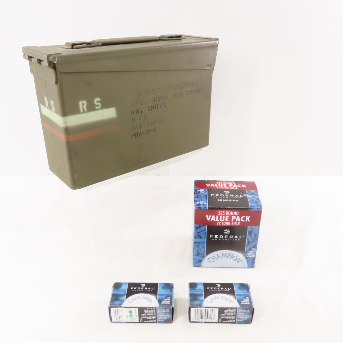 Ammunition: 625 Rounds Federal & Remington.22 LR (1 of 13)