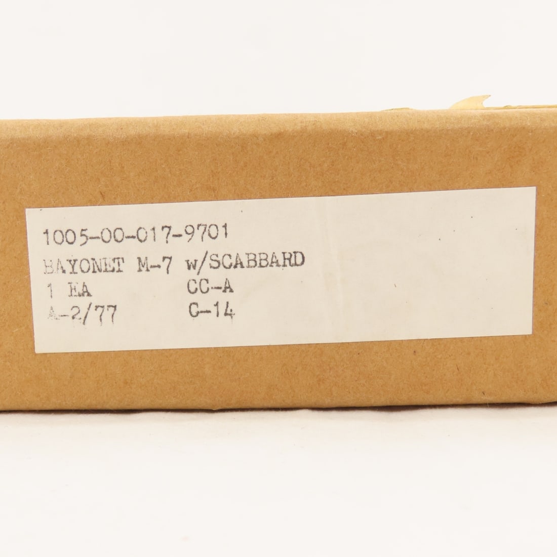 Unissued USGI M7 Bayonet & Scabbard- sealed box - 2