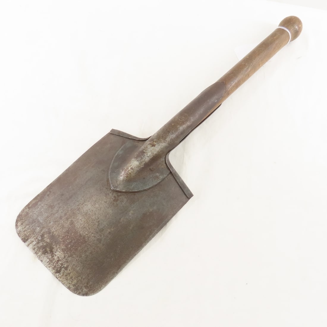 1943 German REX Straight Shovel w/Leather Carrier - 9