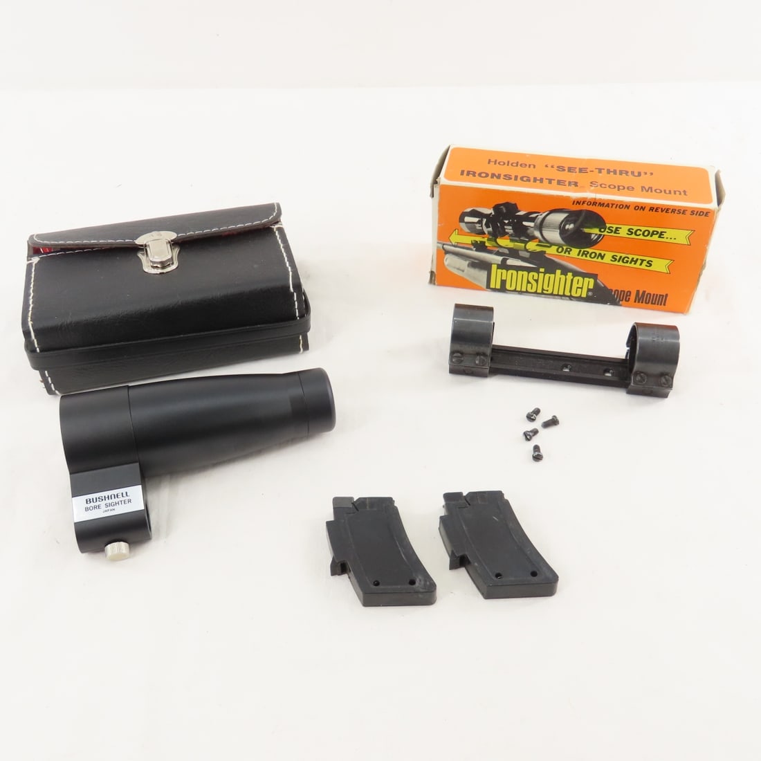 Bushnell Bore Sighter, Scope Mount & .22 Magazines (1 of 14)