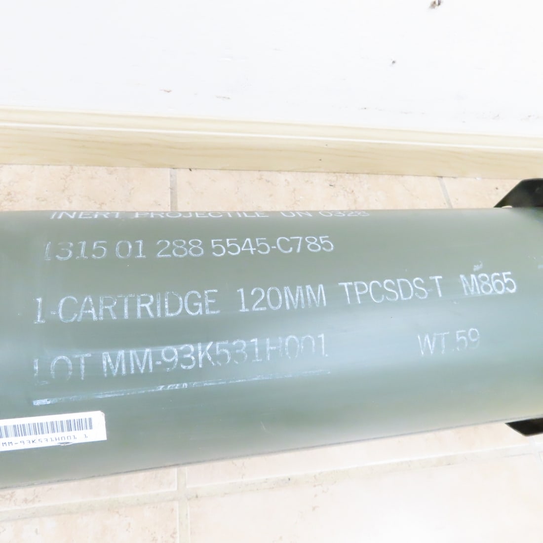 US Army 120mm Cartridge Tube - 4