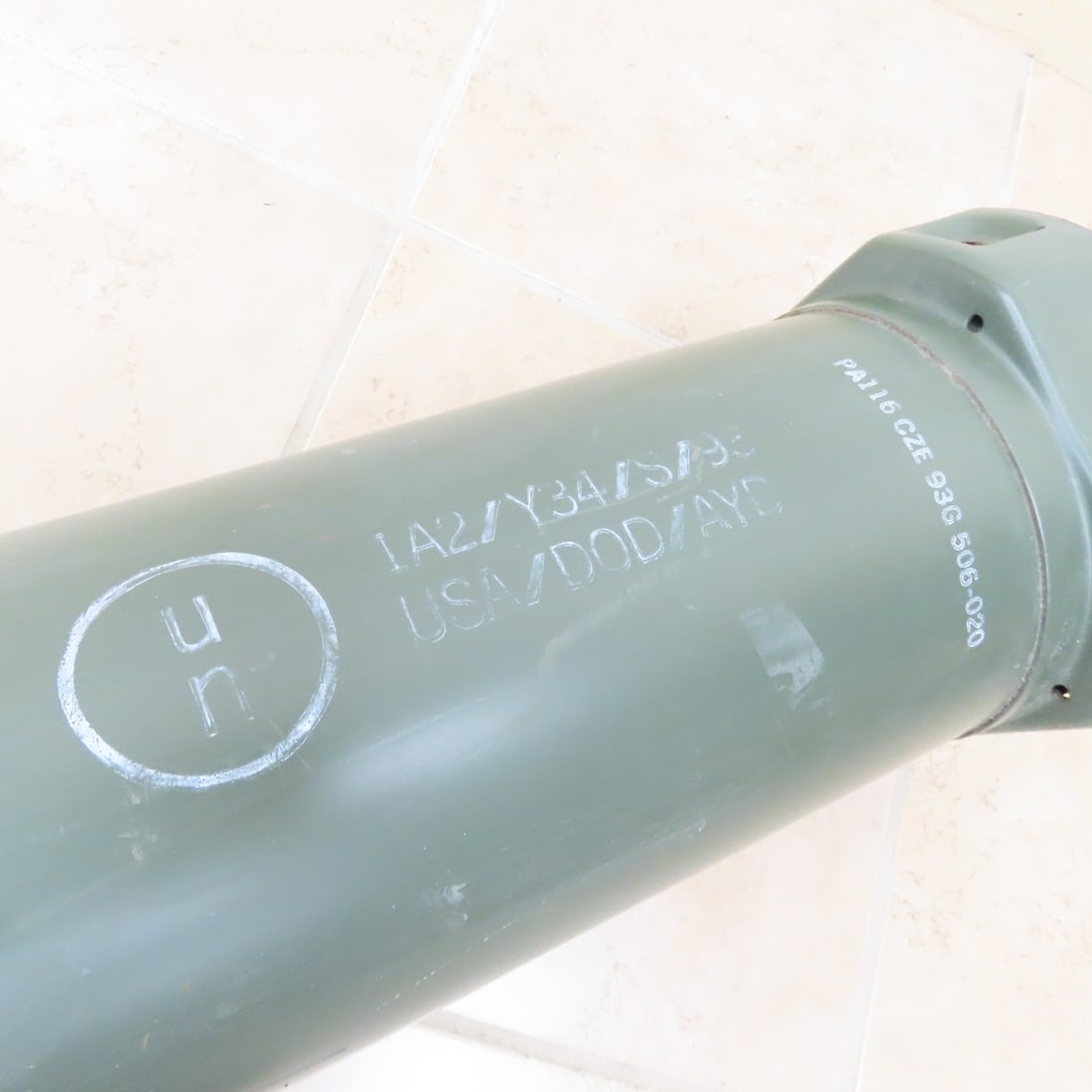 US Army 120mm Cartridge Tube - 9