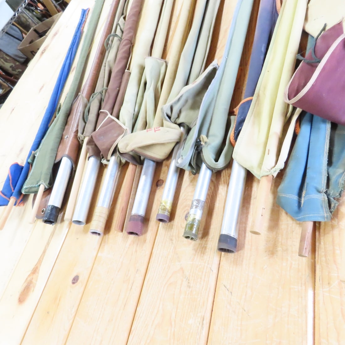 Large Collection of Fishing Pole Cases & Tubes - 4