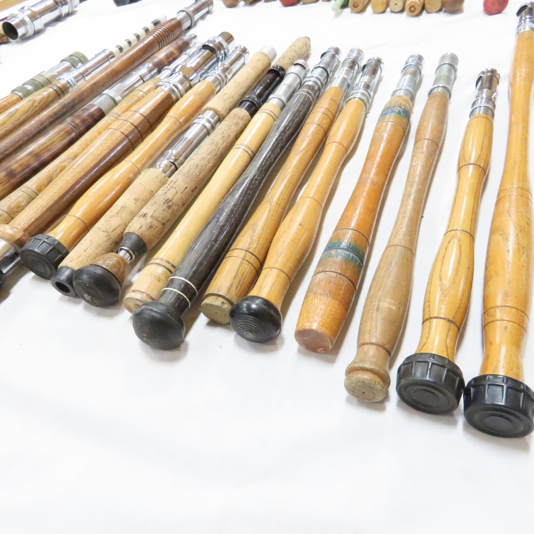 Vintage Wood Fishing Rod Handles & Reel Seats - 4