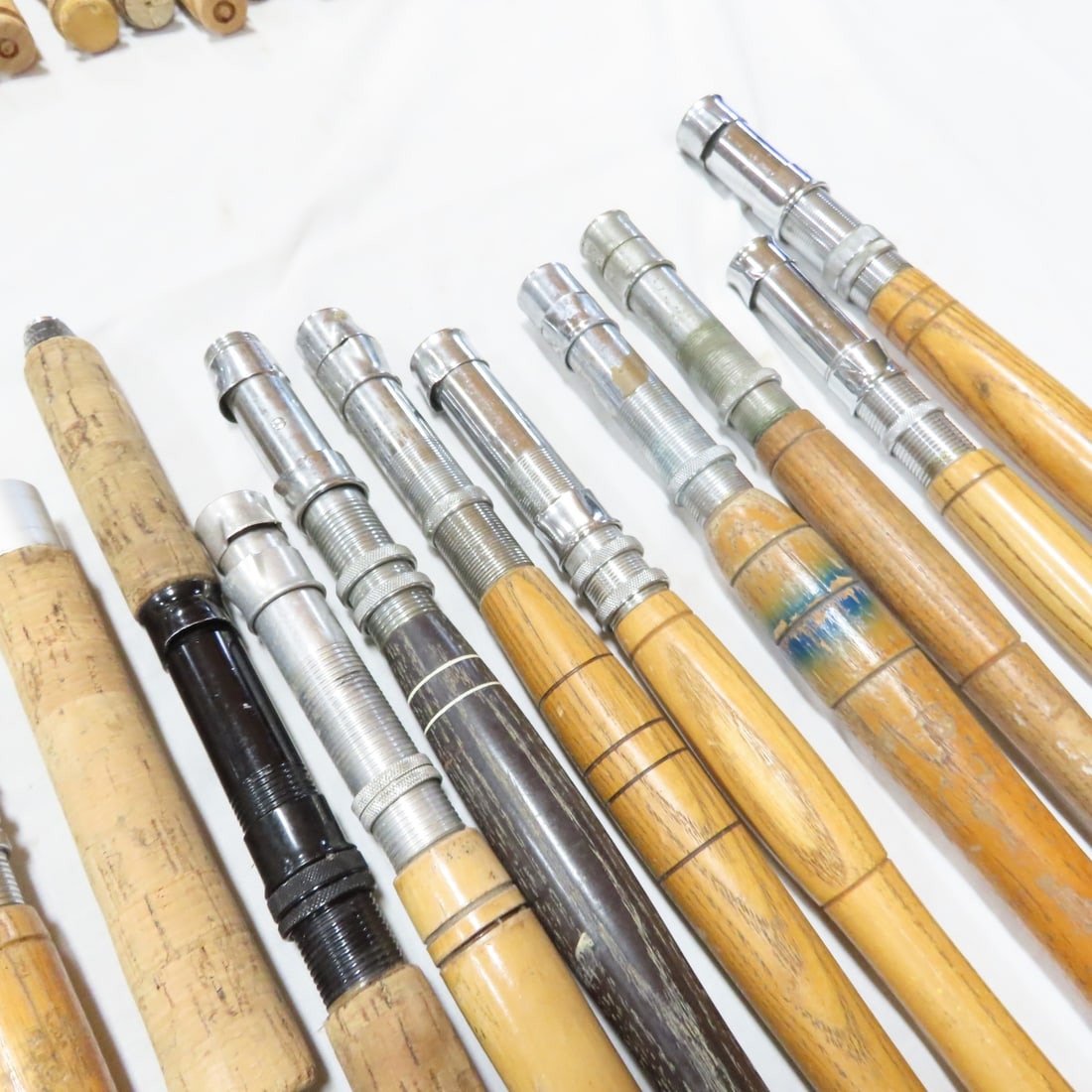 Vintage Wood Fishing Rod Handles & Reel Seats - 6