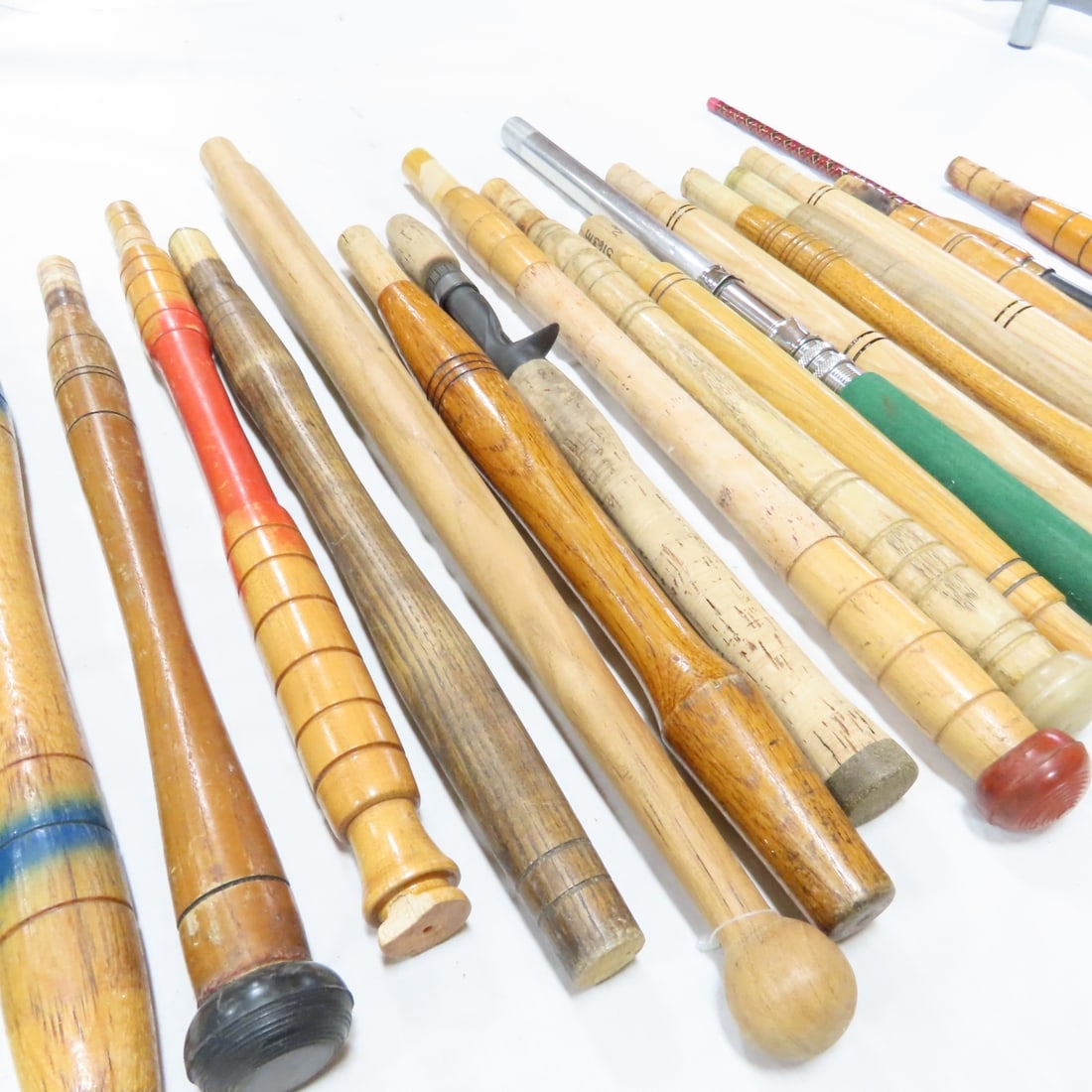 Vintage Wood Fishing Rod Handles & Reel Seats - 8