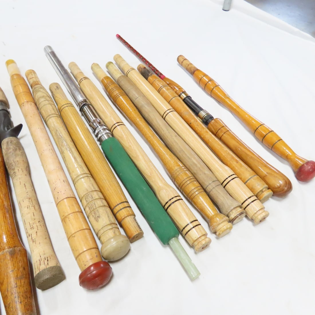 Vintage Wood Fishing Rod Handles & Reel Seats - 9