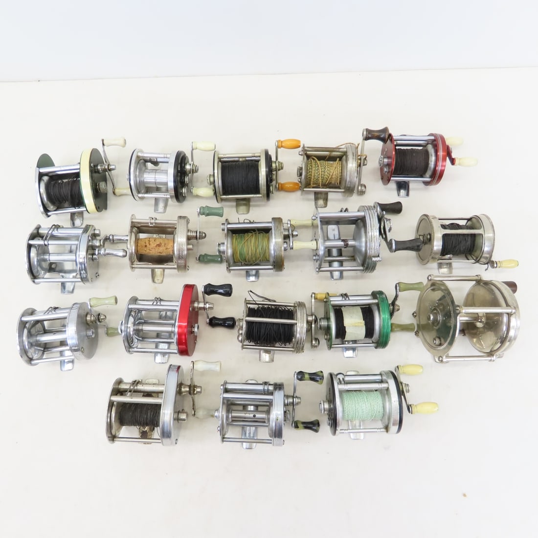 18 Vintage Baitcasting Reels, JA Coxe, Erie, Other - 20