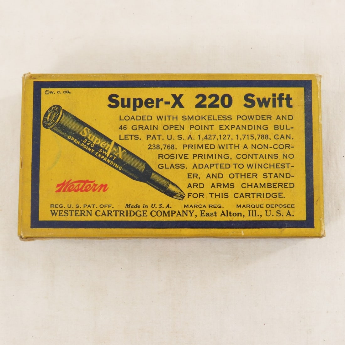 20 Rounds Vintage Western Super-X 220 Swift in box - 9
