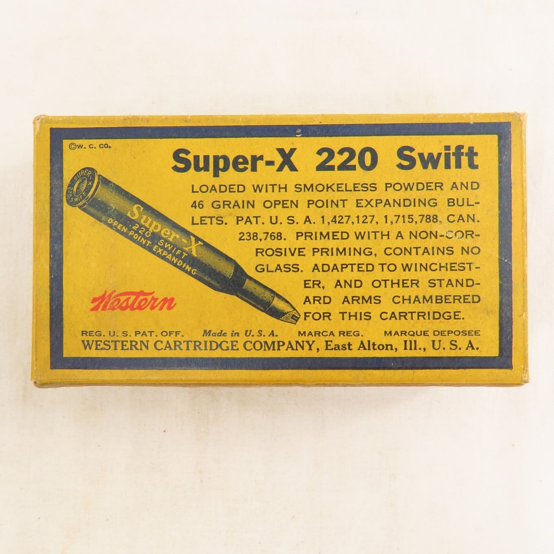 27 Rounds Vintage Western Super-X 220 Swift - 7