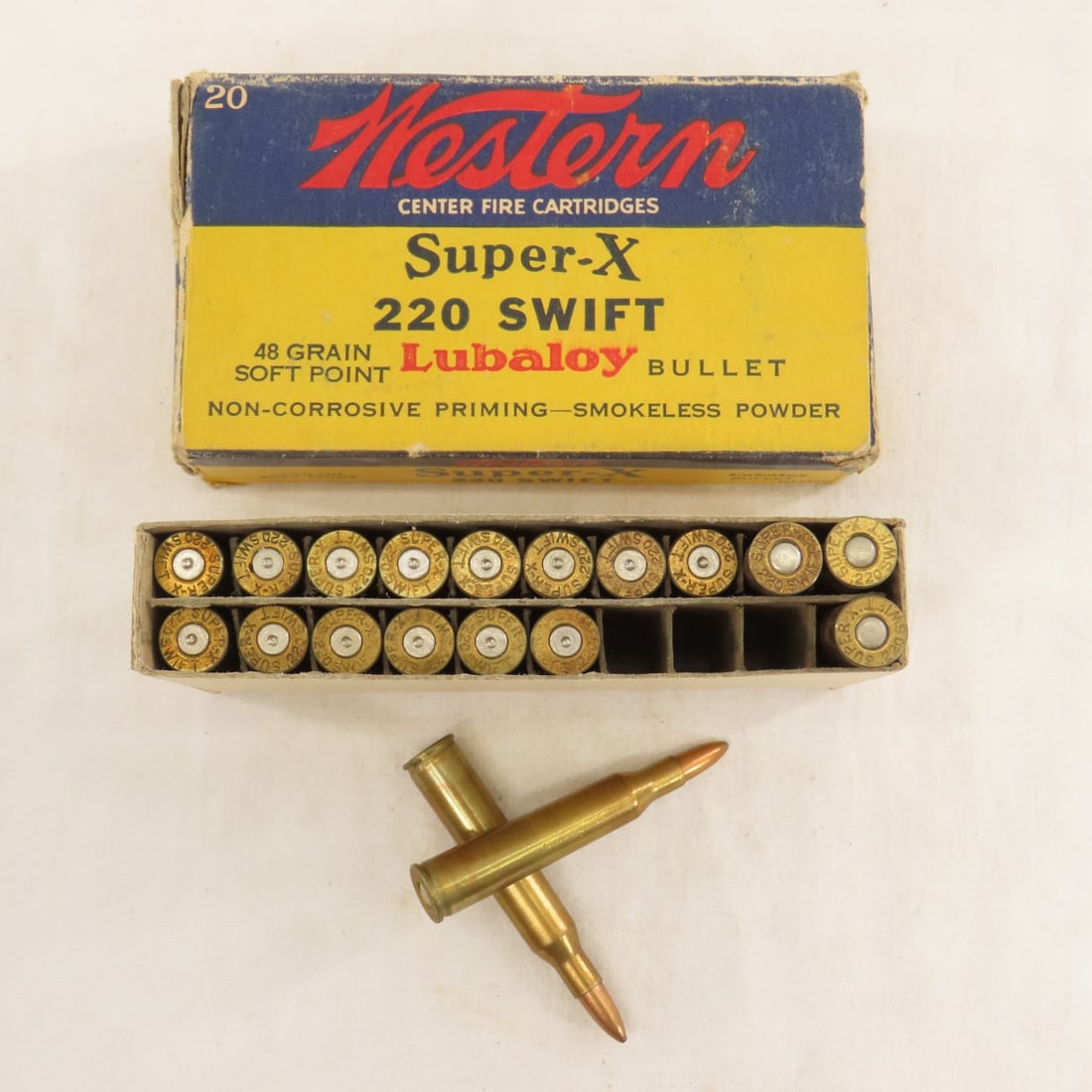 27 Rounds Vintage Western Super-X 220 Swift - 9