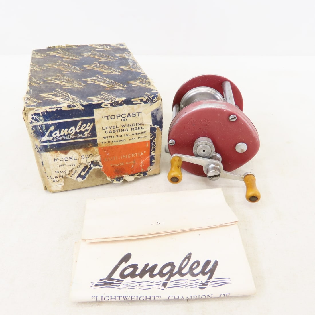 16 Vintage Langley Baitcasting Reels, Spare Parts - 4