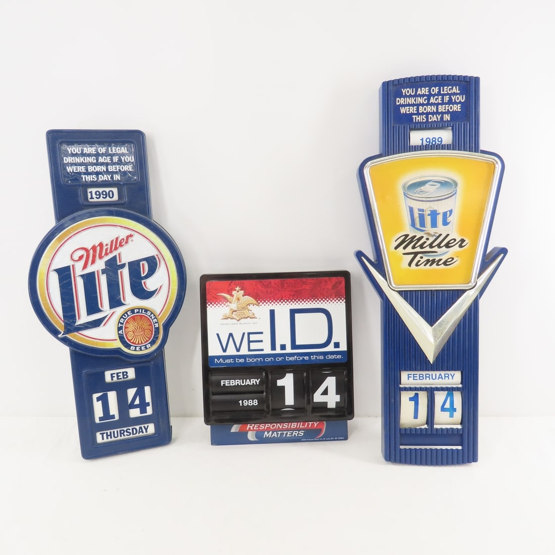 Vintage Miller Beer Age Verification Calendars (1 of 7)