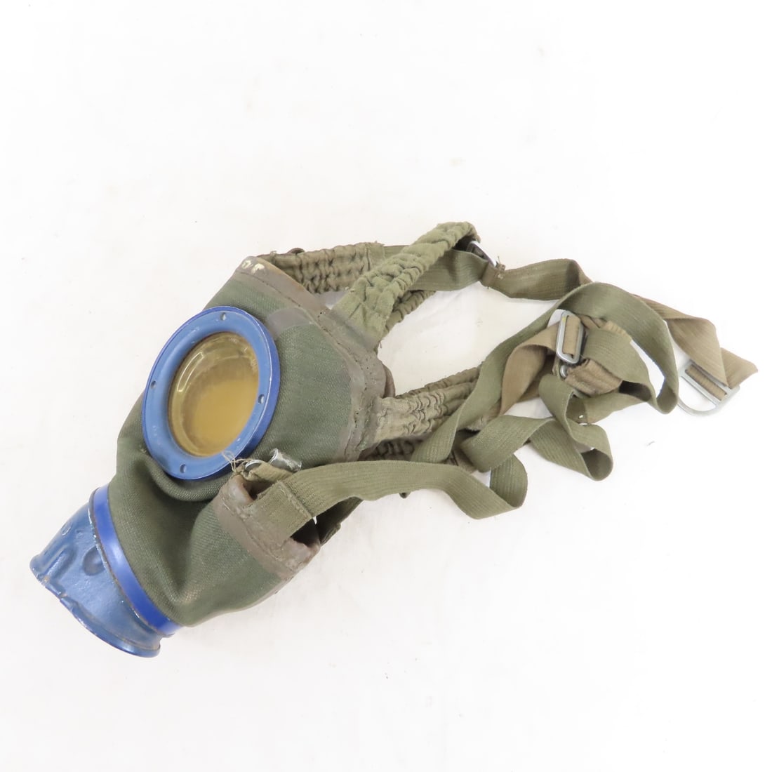 WWII German Magnetic M30 Gas Mask & 2 Canisters - 3