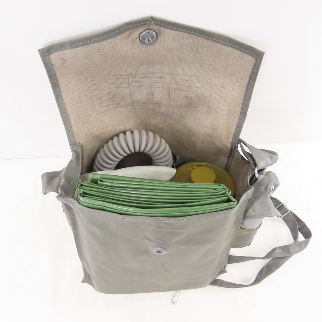 East German Army Gas Mask with Decon Kit - 12