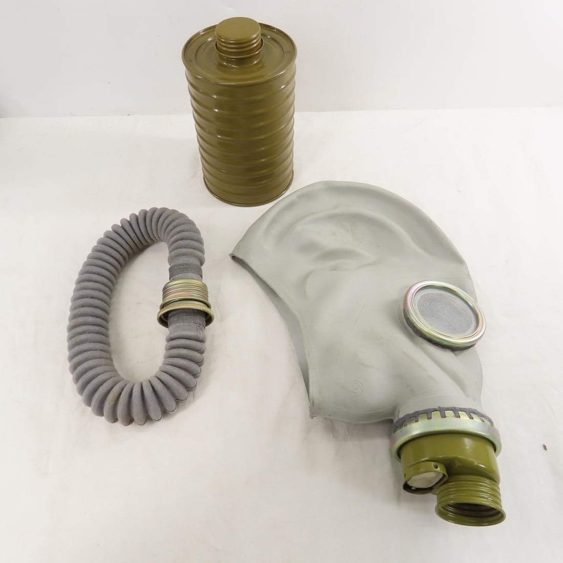 East German Army Gas Mask with Decon Kit - 3