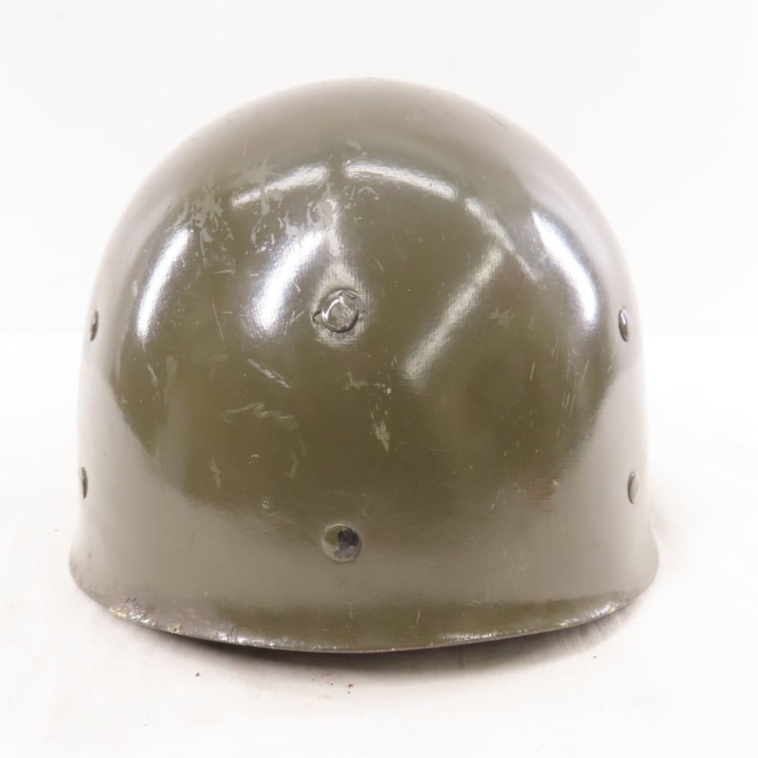 WWII US M1 Helmet with Liner - 12