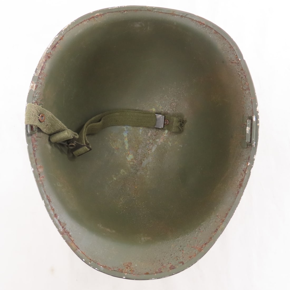 WWII US M1 Helmet with Liner - 6