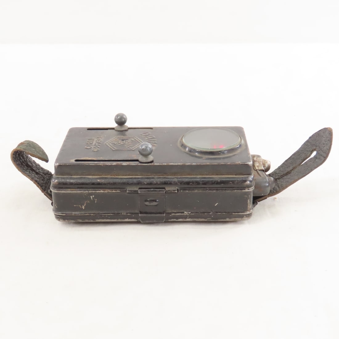 WWII German Signal Flashlight & Y Strap Suspenders - 5