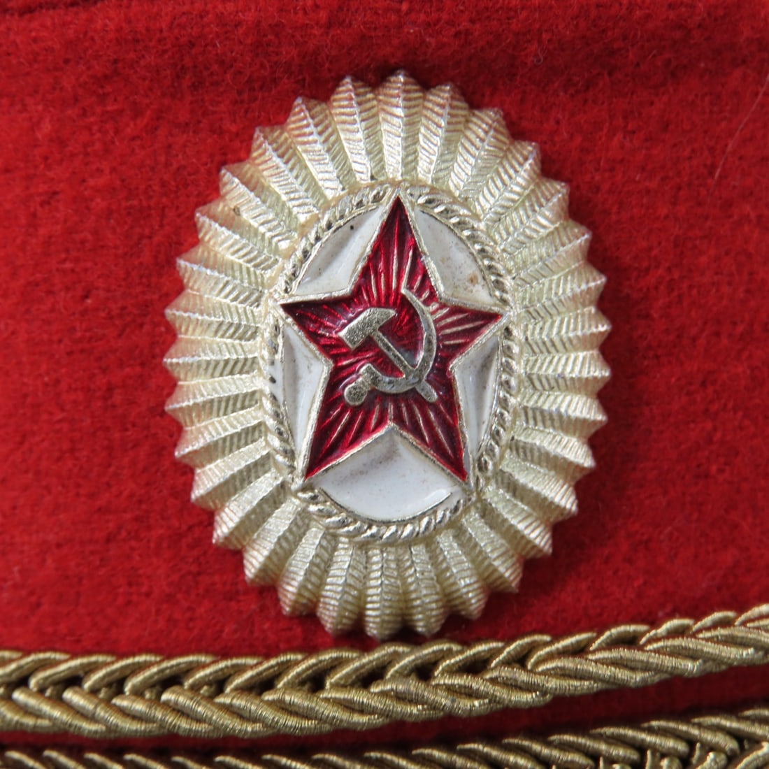 W. German Recon Visor Cap & Soviet Officer Cap - 6