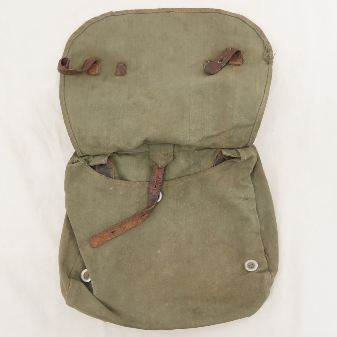 3 WWII German Olive Drab Bread Bags - 10