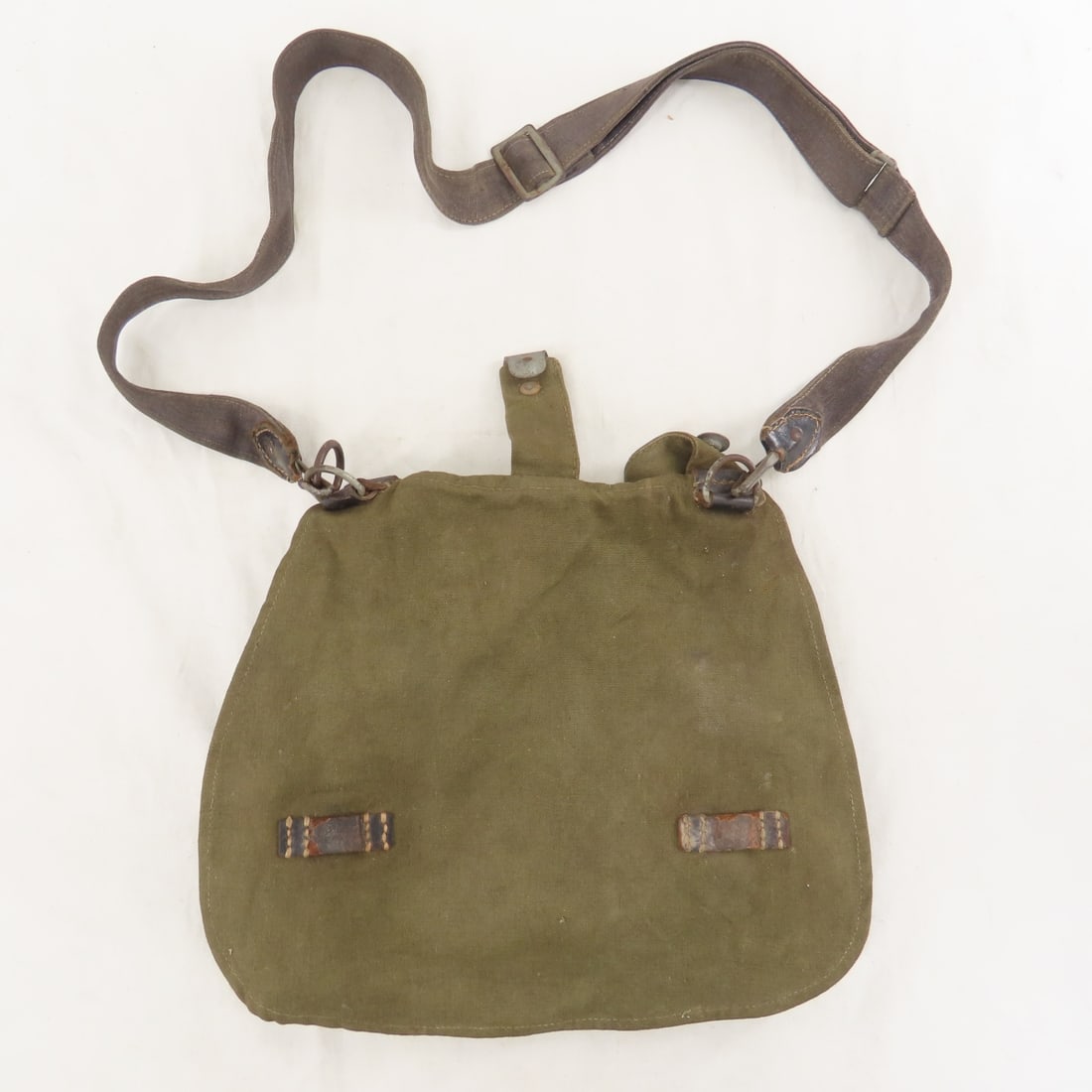 3 WWII German Olive Drab Bread Bags - 2