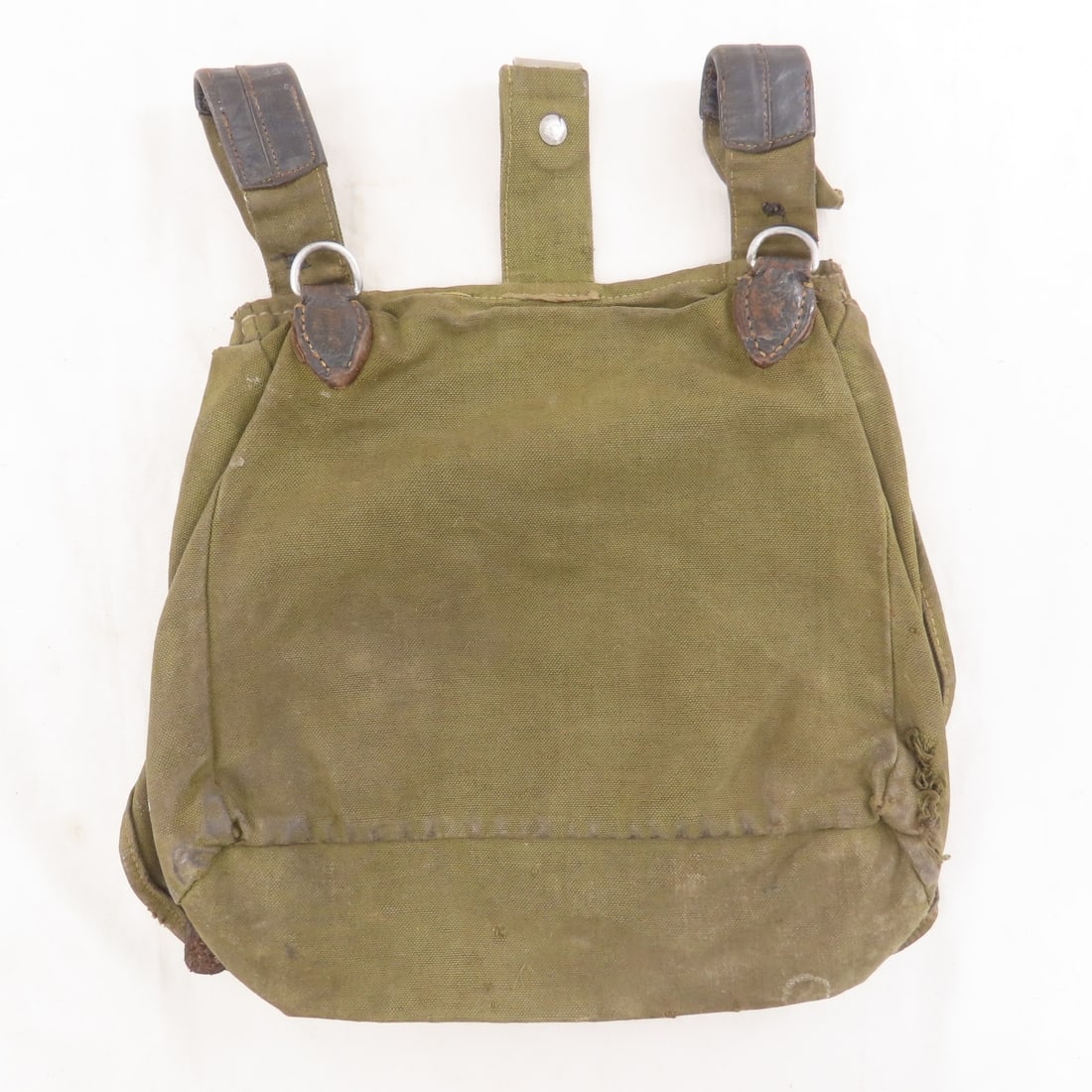 3 WWII German Olive Drab Bread Bags - 7