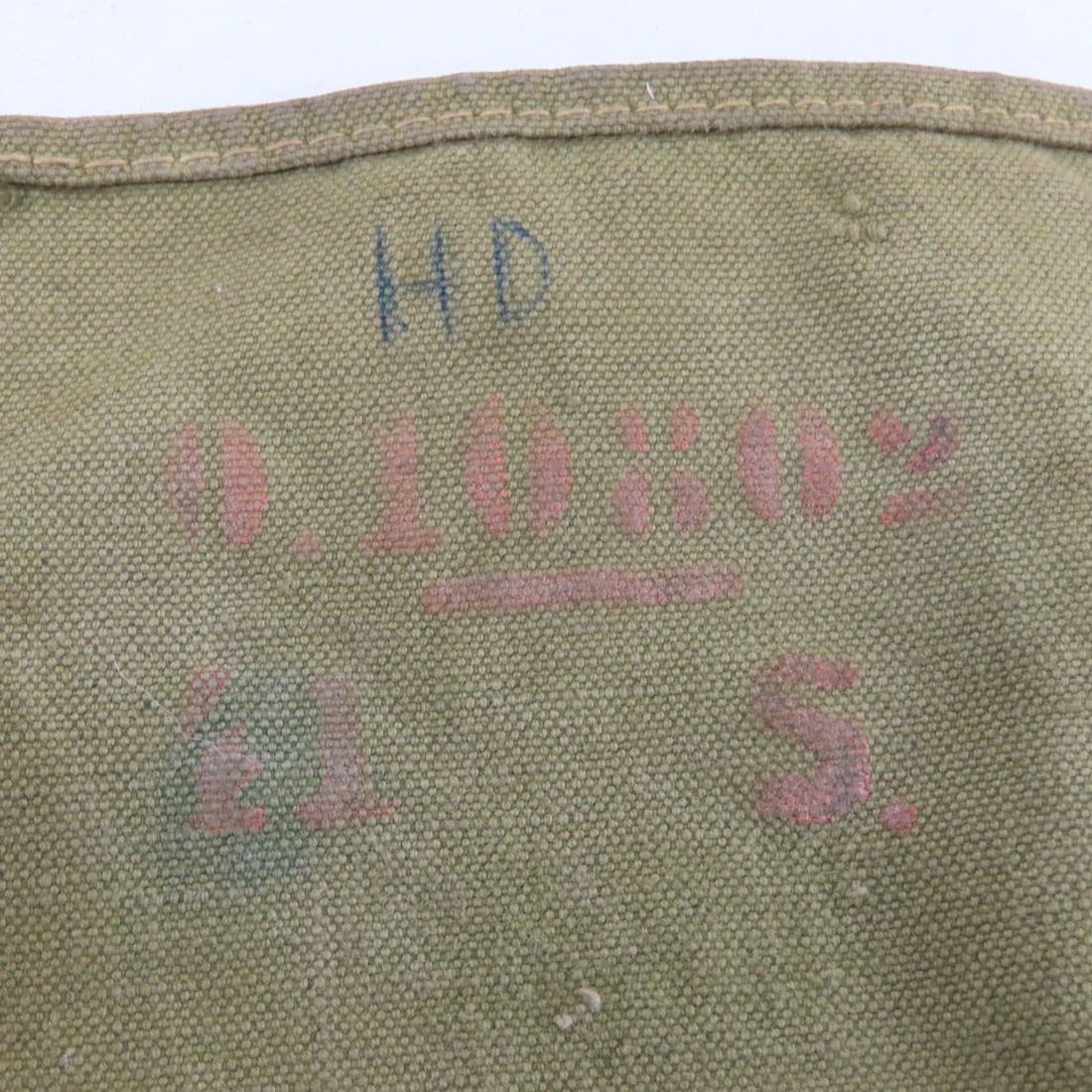 3 WWII German Olive Drab Bread Bags - 8