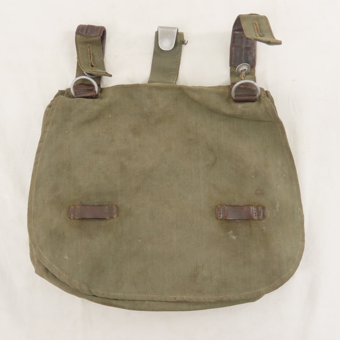 3 WWII German Olive Drab Bread Bags - 9