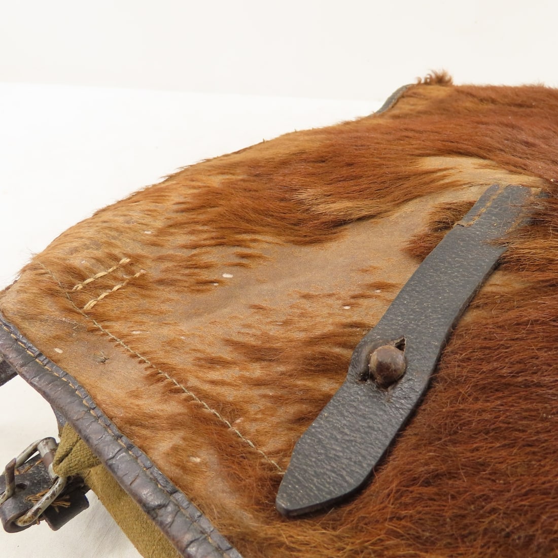 WWII German Tornister M39 Cowhide Backpack - 10