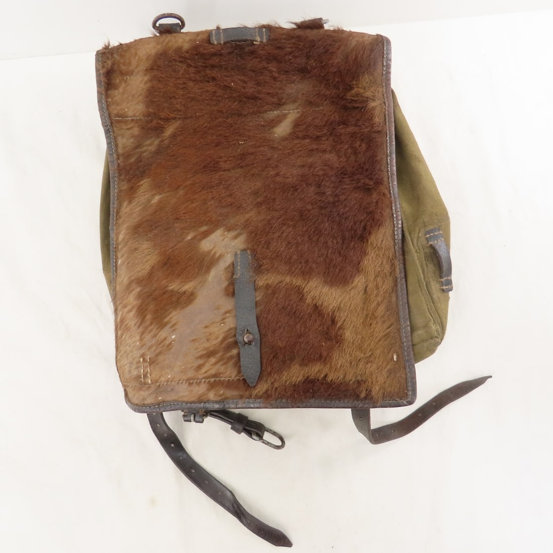 WWII German Tornister M39 Cowhide Backpack - 2