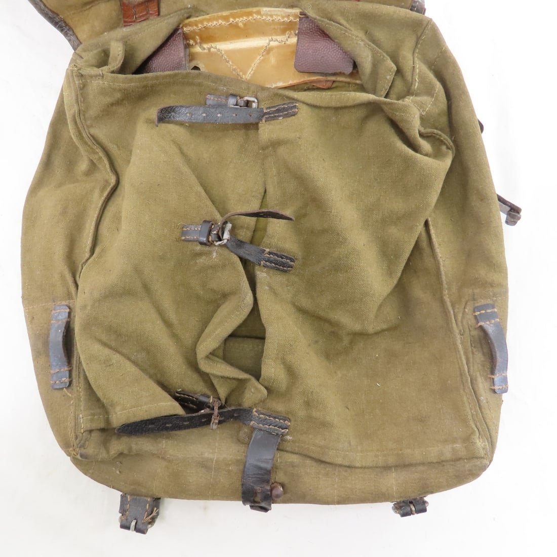 WWII German Tornister M39 Cowhide Backpack - 4
