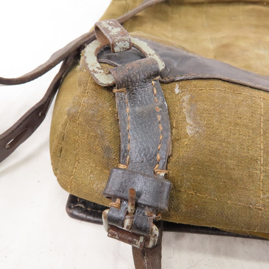 WWII German Tornister M39 Cowhide Backpack - 8