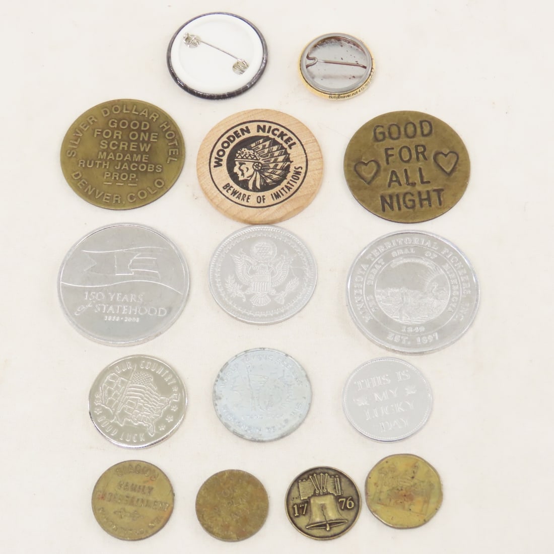 Casino Coins, Foreign Coins, Tokens & Jewelry - 16